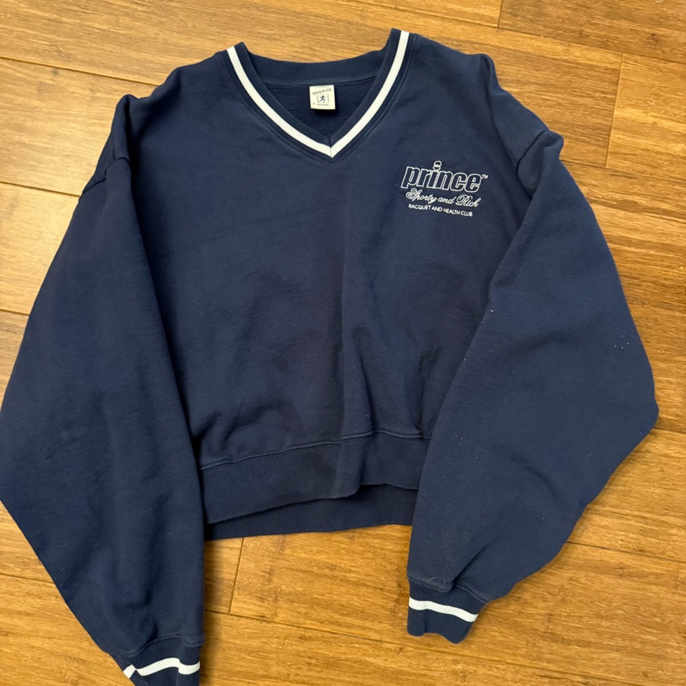 Sporty & Rich Navy Sweater / Small